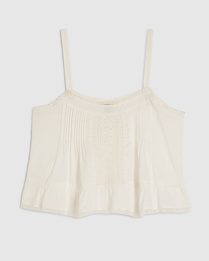 Cream Lace Trim Cami