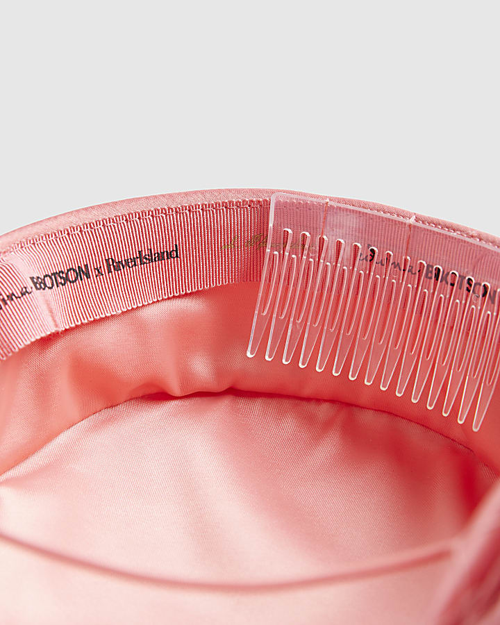 Pink Grace Oversized Bow Satin Pillbox