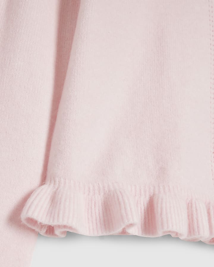 Pink Frill Trim Jumper