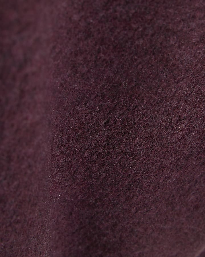 Burgundy Soft Crew Neck Knit Jumper