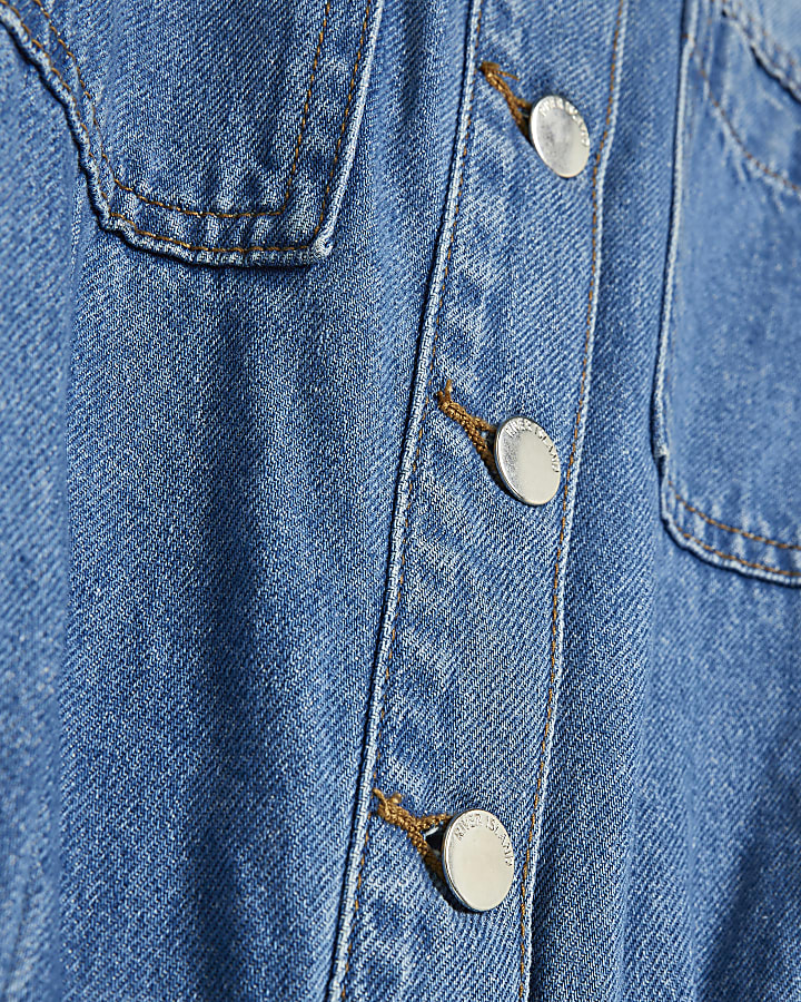 Blue Denim Short Sleeve Boilersuit