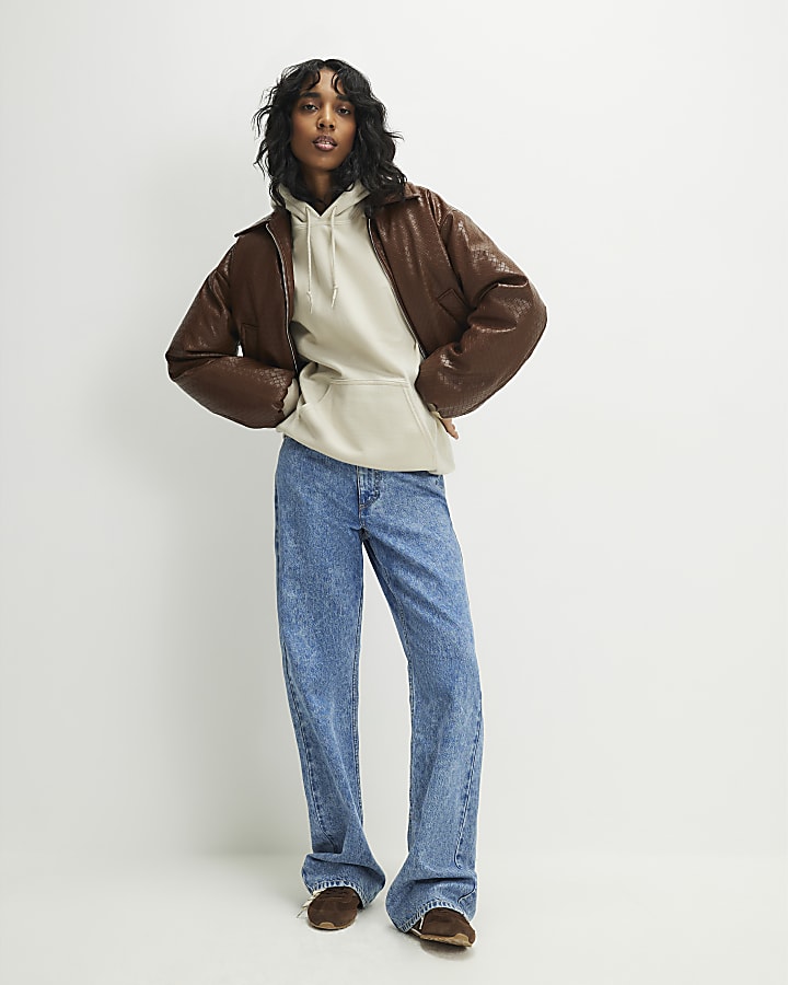 Cream Long Sleeve Hoodie