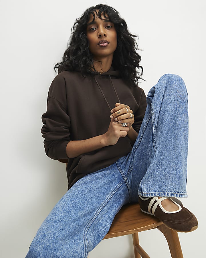 Brown Long Sleeve Hoodie