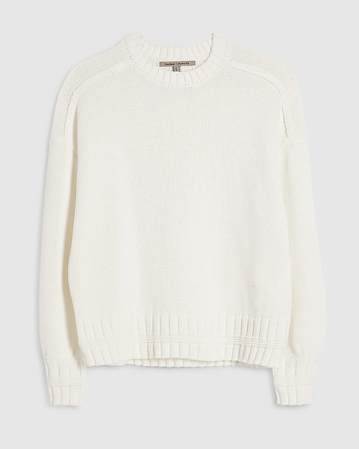 Cream Crew Neck Jumper