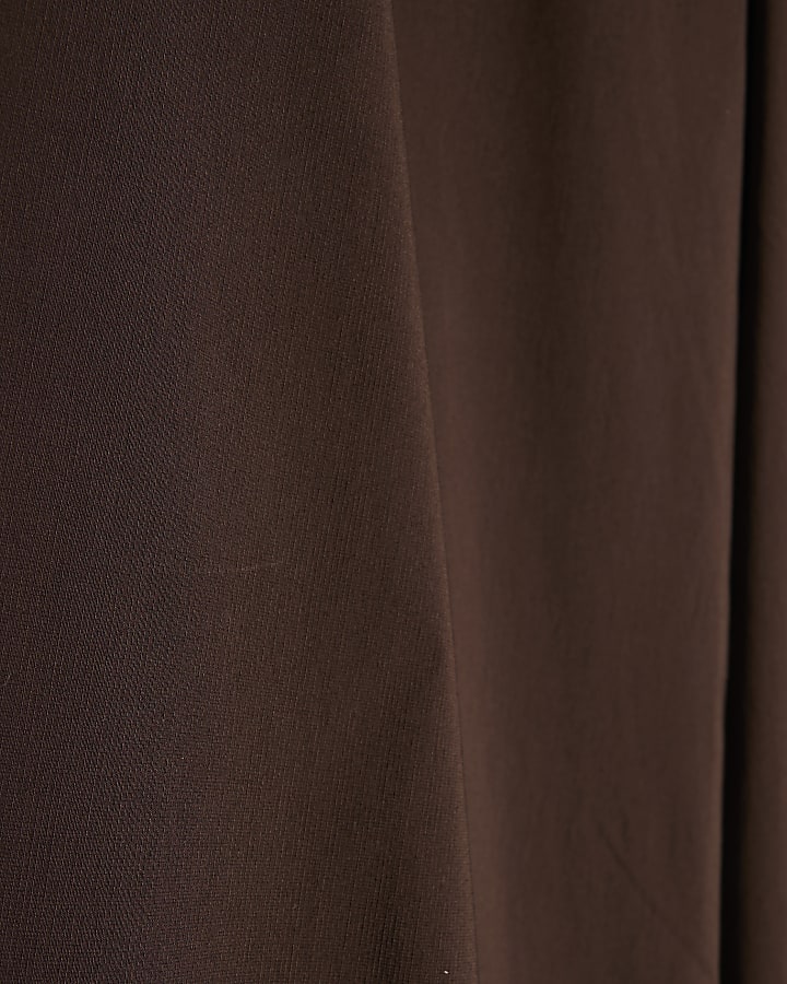 Brown Balloon Leg Trousers