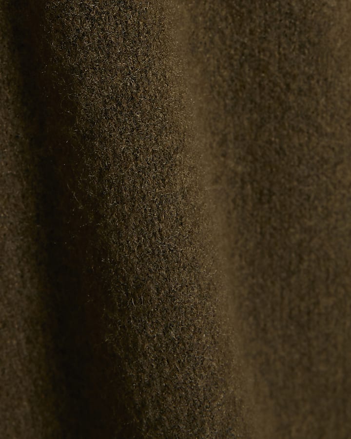 Khaki Button Shoulder Jumper