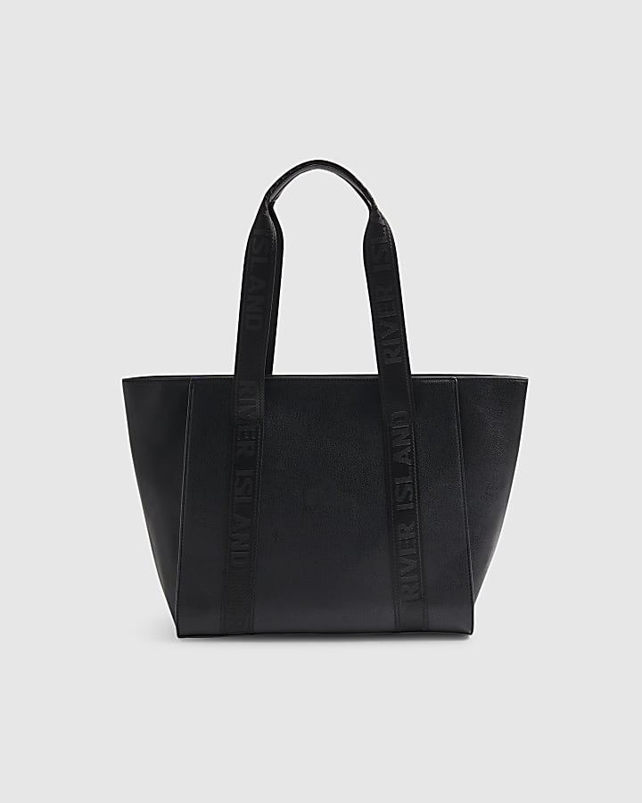Black Webbing Wing Shopper Bag