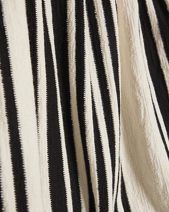 Petite White Stripe Bubble Bandeau Top