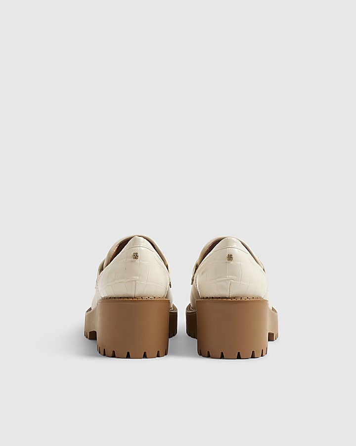 Cream Chunky Snaffle Loafers