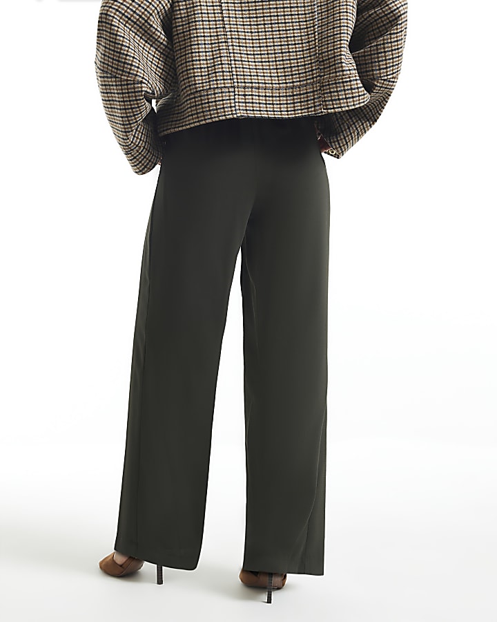 Petite Green Smart Slim Twill Joggers