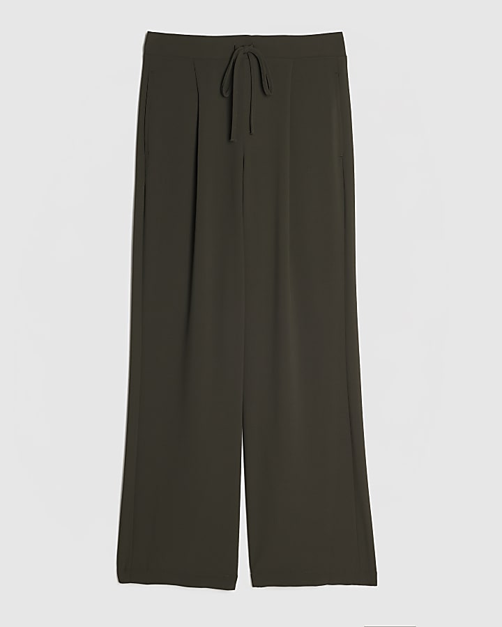 Petite Green Smart Slim Twill Joggers