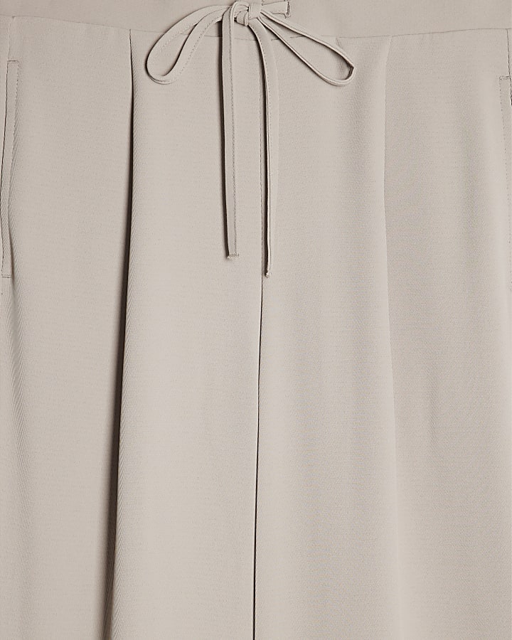 Petite Beige Smart Slim Twill Joggers