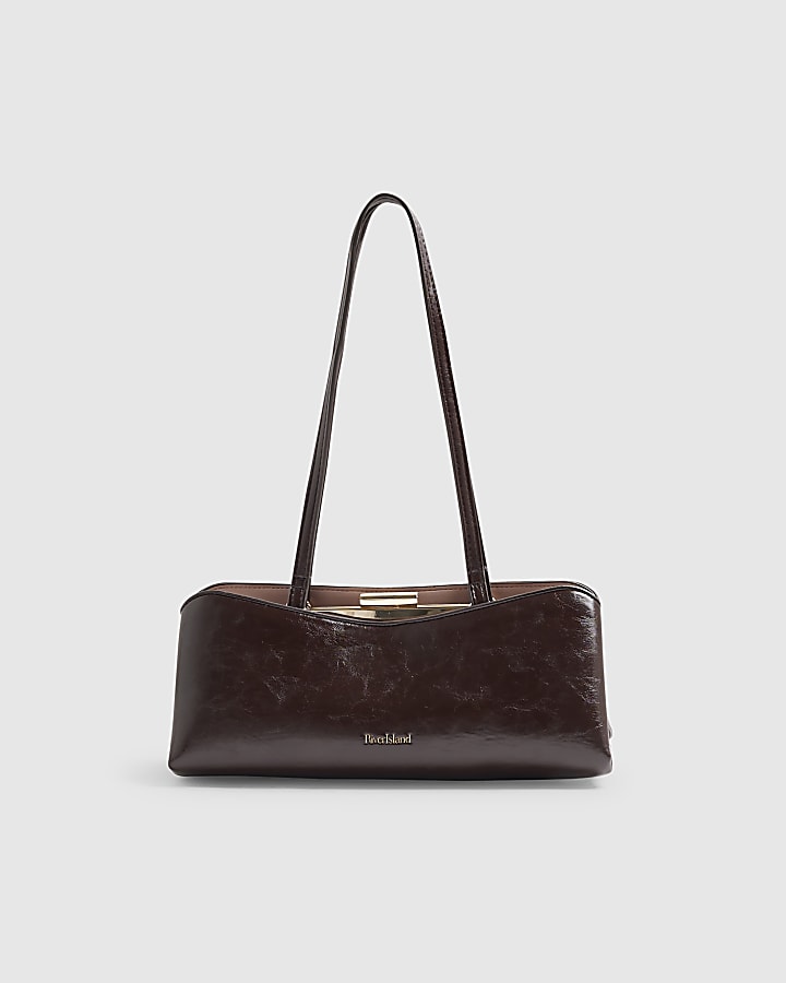 Red Metal Frame Shoulder Bag