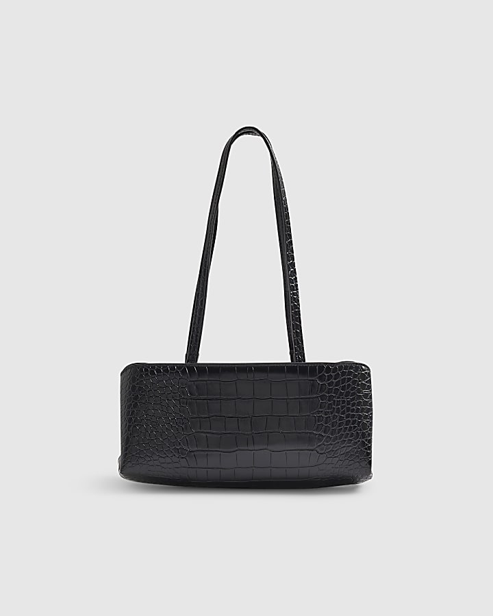 Black Metal Frame Shoulder Bag