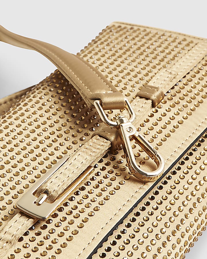 Gold Hotfix Shoulder Bag