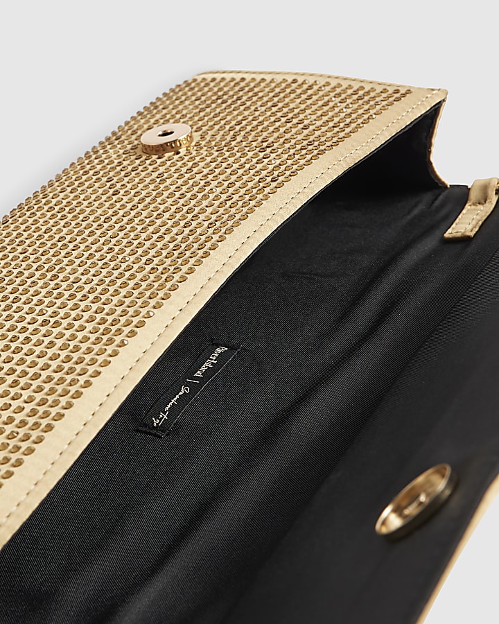 Gold Hotfix Shoulder Bag