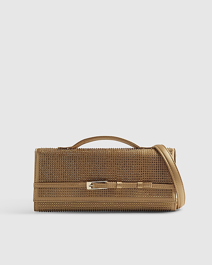 Gold Hotfix Shoulder Bag