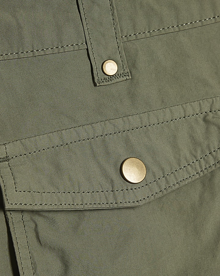 Khaki Utility Mini Skort