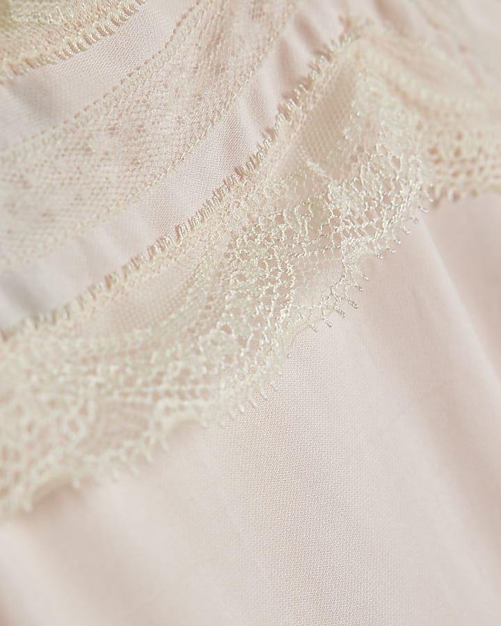 Petite Pink Lace Cami Top