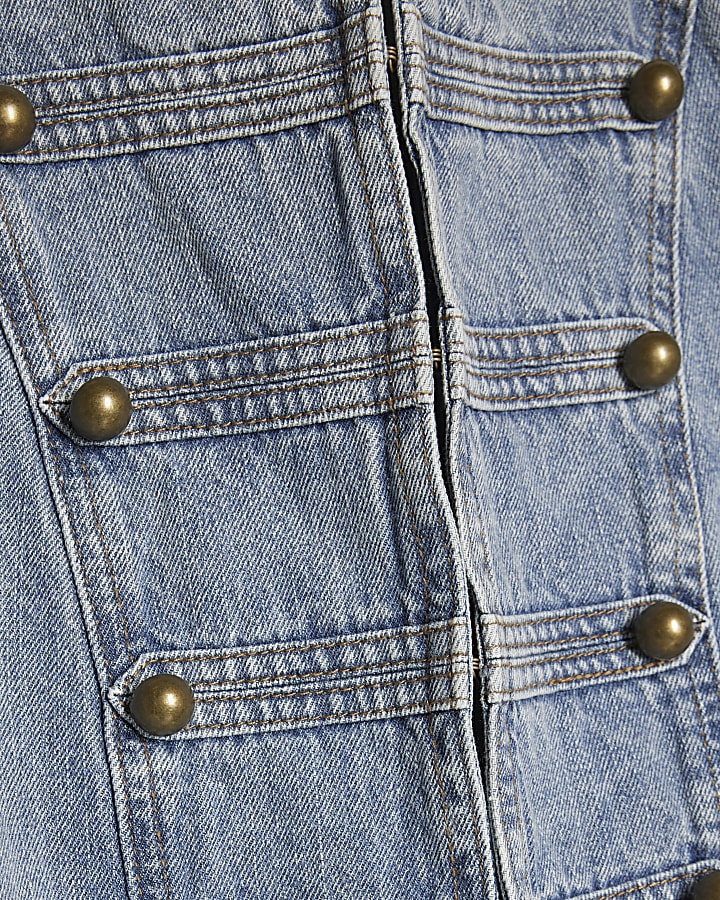 Blue Denim Drummer Boy Jacket