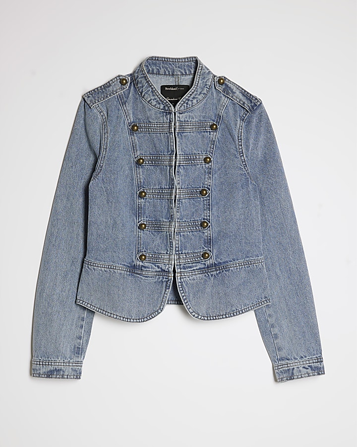 Blue Denim Drummer Boy Jacket
