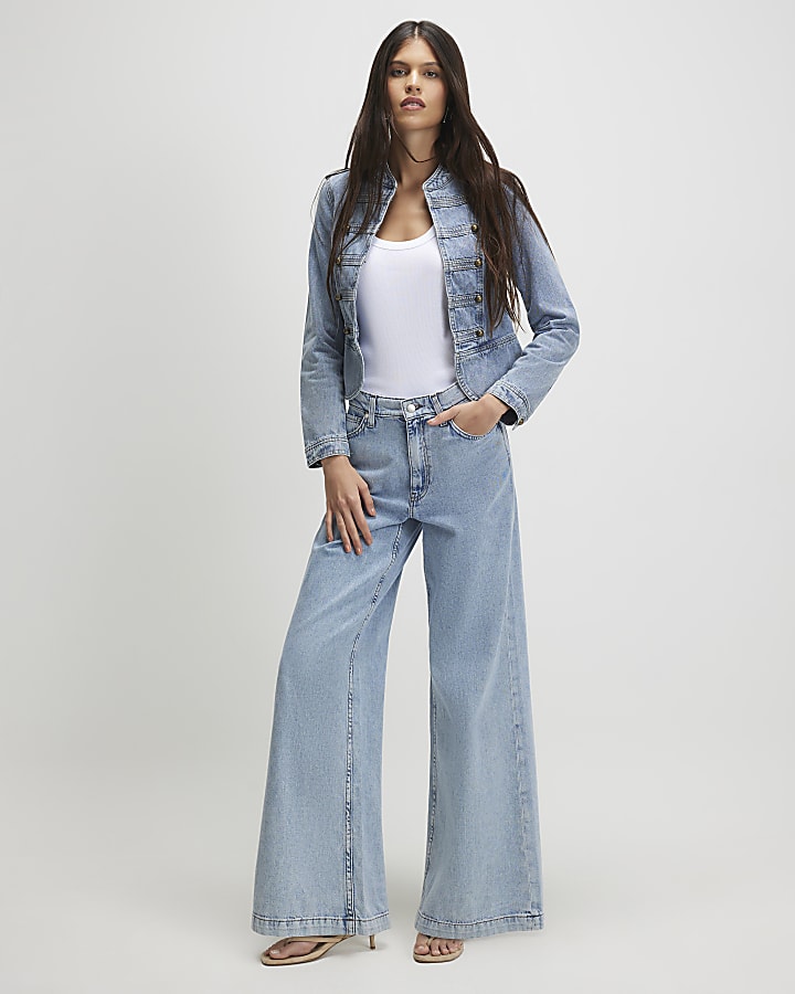 Blue Denim Drummer Boy Jacket