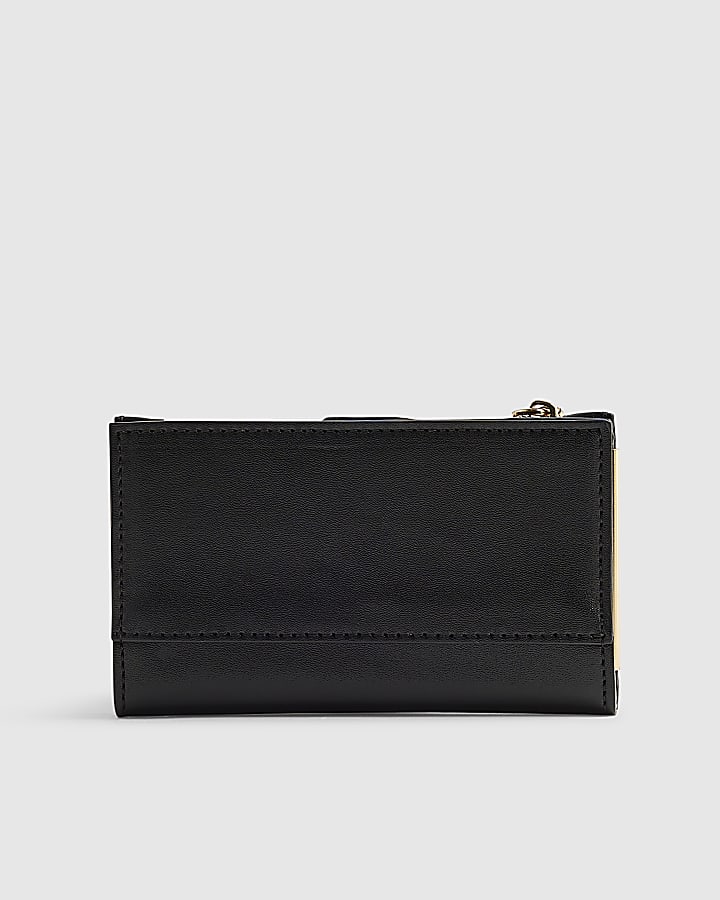 Black Embossed Monogram Mini Purse