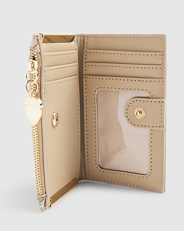 Beige Squirrel Monogram Mini Purse