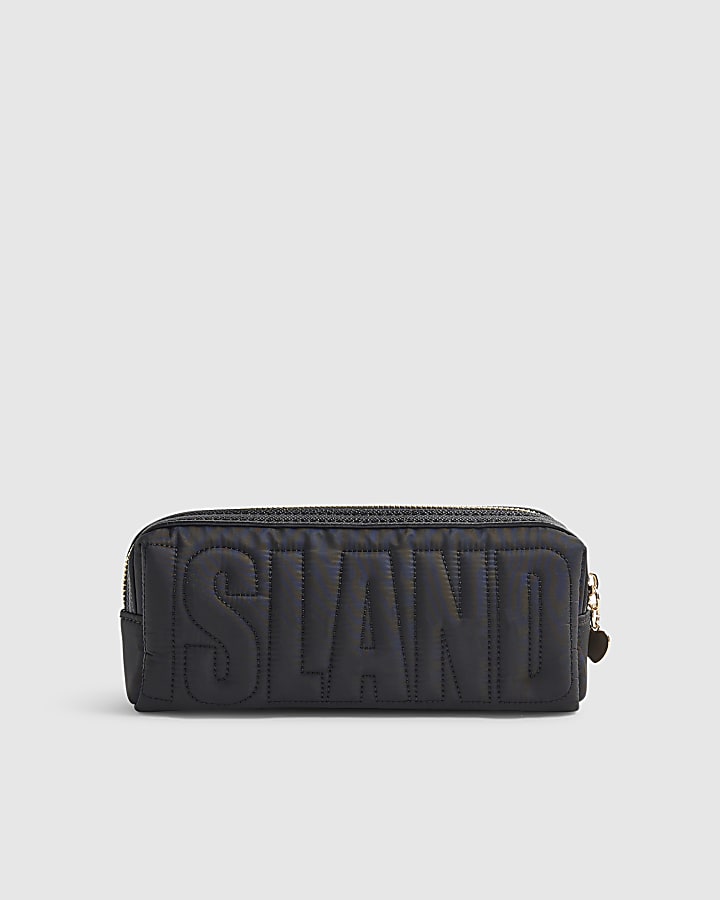 Black RI Quilted Pencil Case