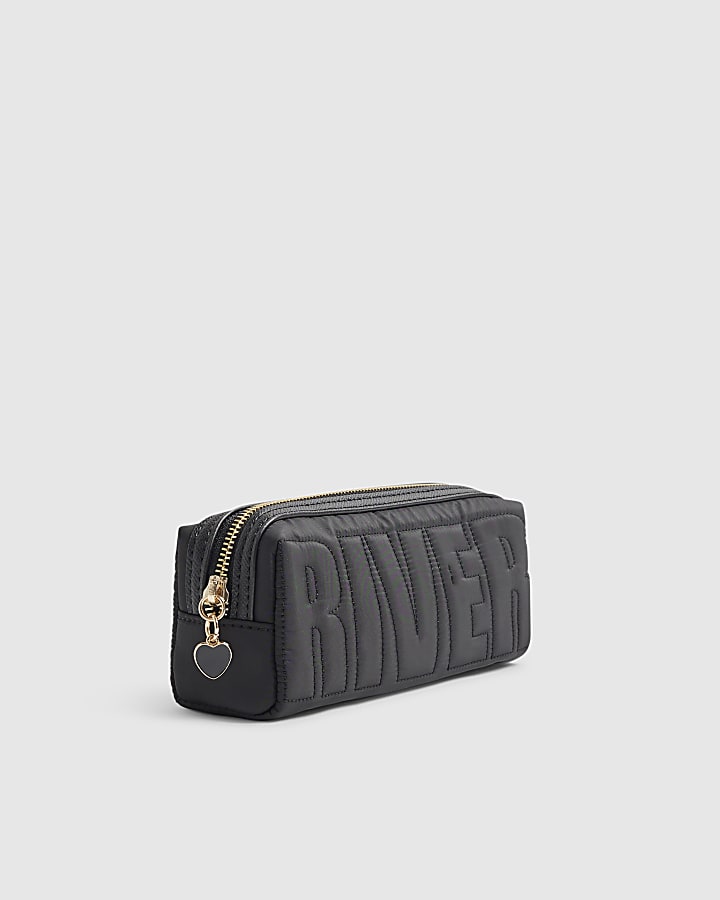 Black RI Quilted Pencil Case