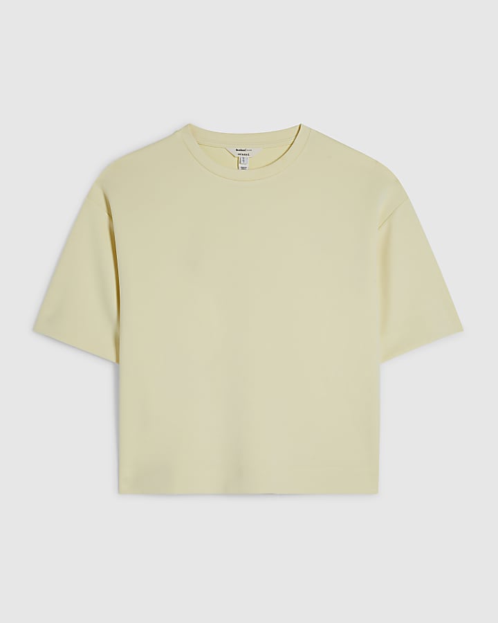 Yellow Premium Short Sleeve Boxy T-Shirt