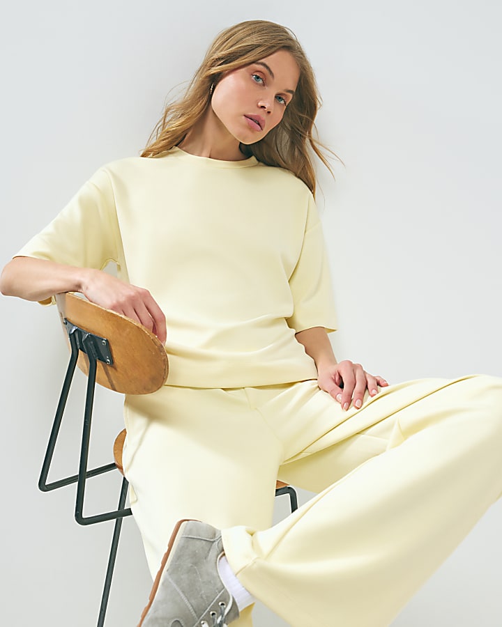 Yellow Premium Short Sleeve Boxy T-Shirt