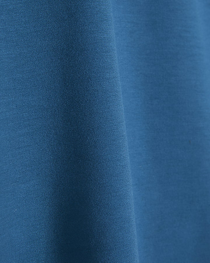 Blue Premium Short Sleeve Boxy T-shirt