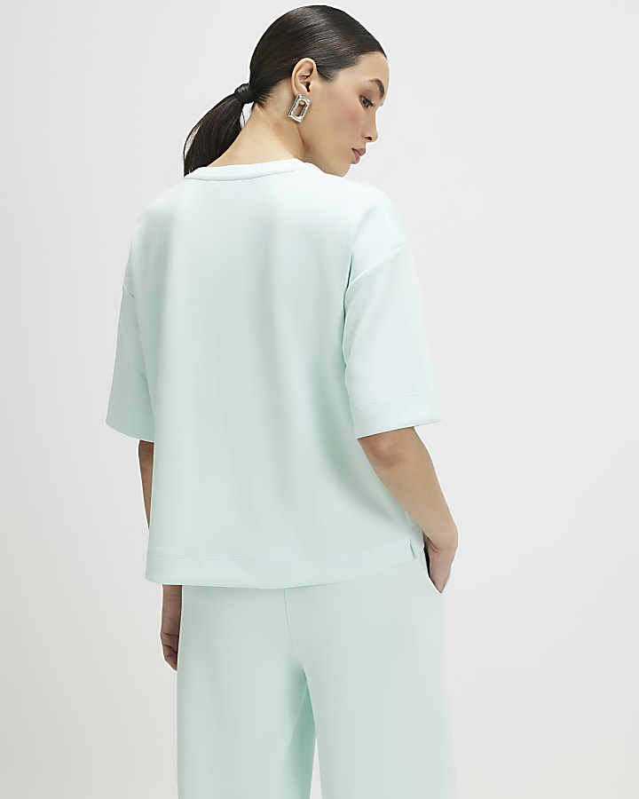 Green Premium Boxy Clean T-Shirt