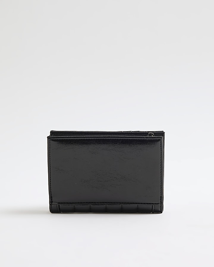 Black RIR Quilted Foldout Purse