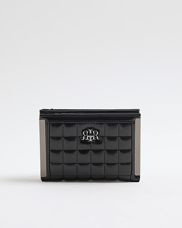 Black RIR Quilted Foldout Purse
