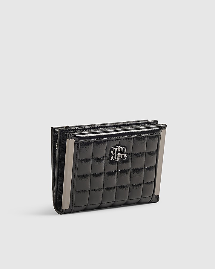Black RIR Quilted Foldout Purse