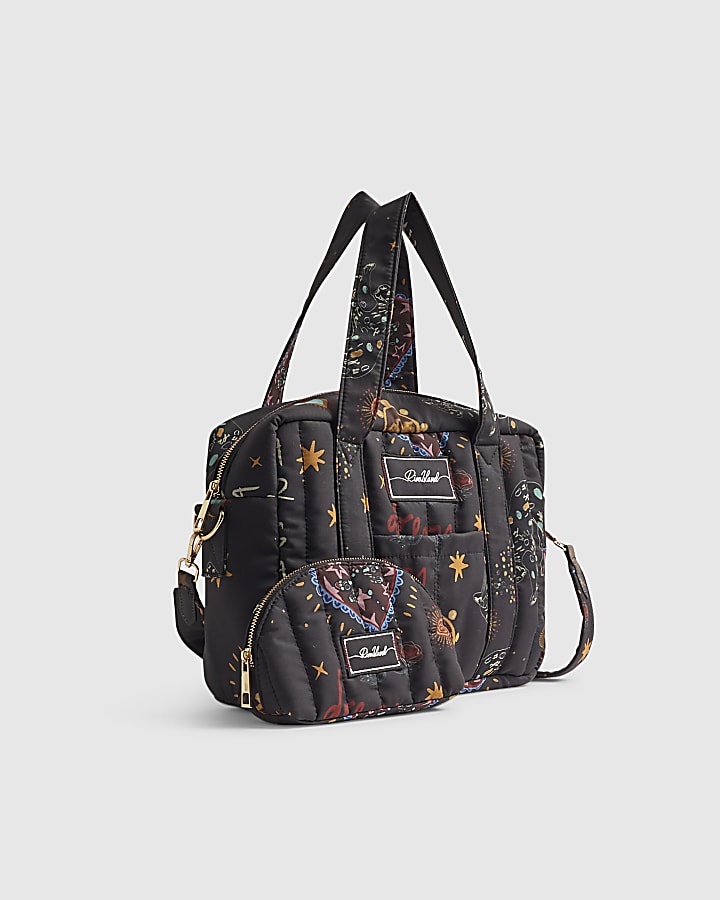 Grey Printed Holdall Bag Bundle