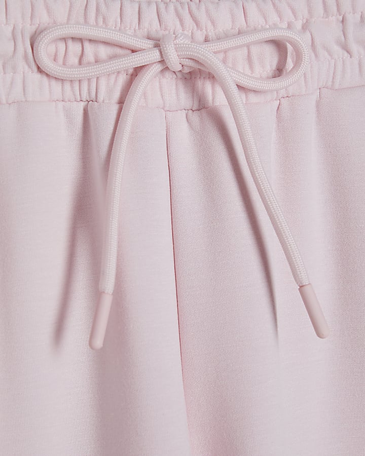 Petite Pink Premium Wide Leg Joggers