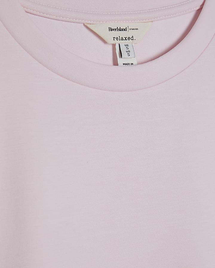 Petite Pink Premium Short Sleeve Boxy T-shirt