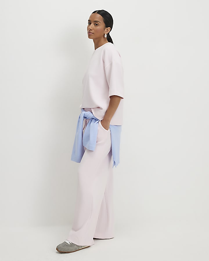 Petite Pink Premium Short Sleeve Boxy T-shirt