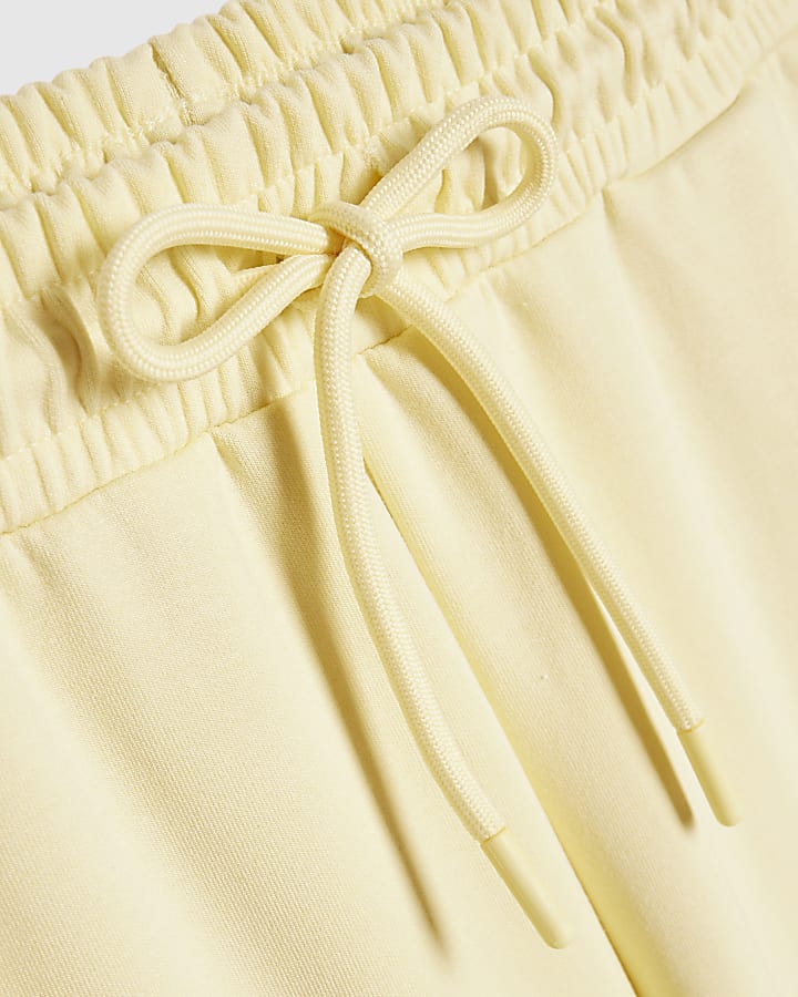 Petite Yellow Premium Wide Leg Joggers