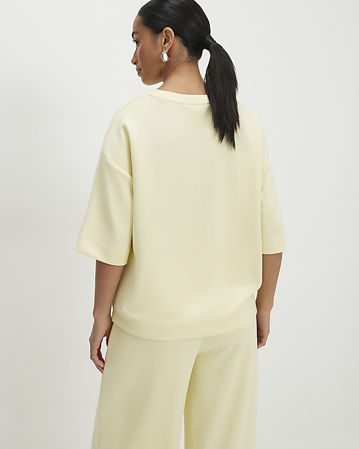 Petite Yellow Premium Boxy T-shirt