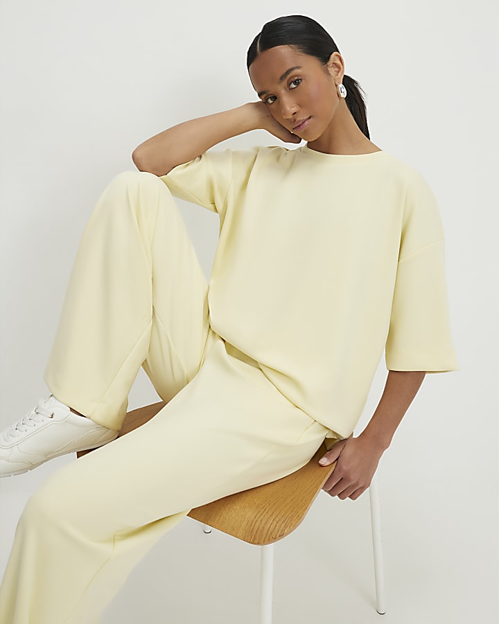 Petite Yellow Premium Boxy T-shirt