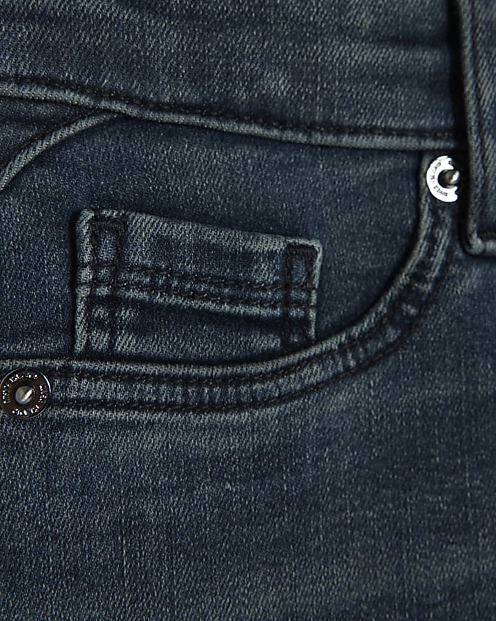Blue Mid Rise Sculpt Skinny Jeans