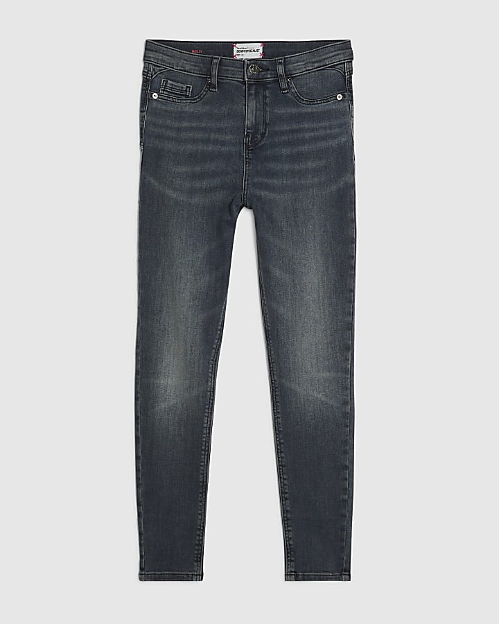 Petite Blue Mid Rise Sculpt Skinny Jeans