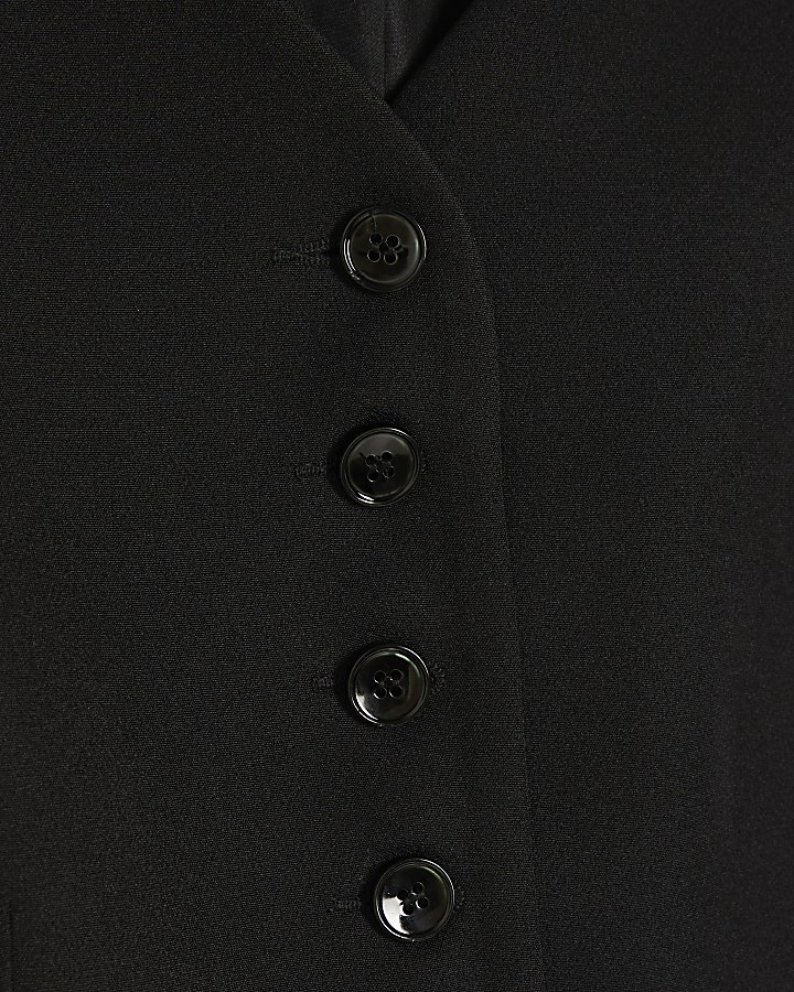 Black Long Sleeve Button Up Jacket