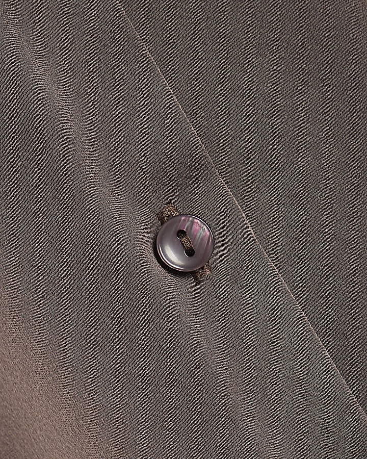 Purple Satin Short Sleeve Shirt