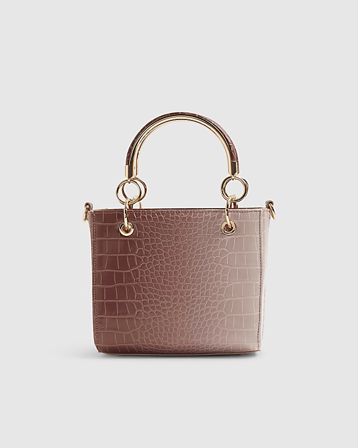 Pink Ombre Croc Tote Bag