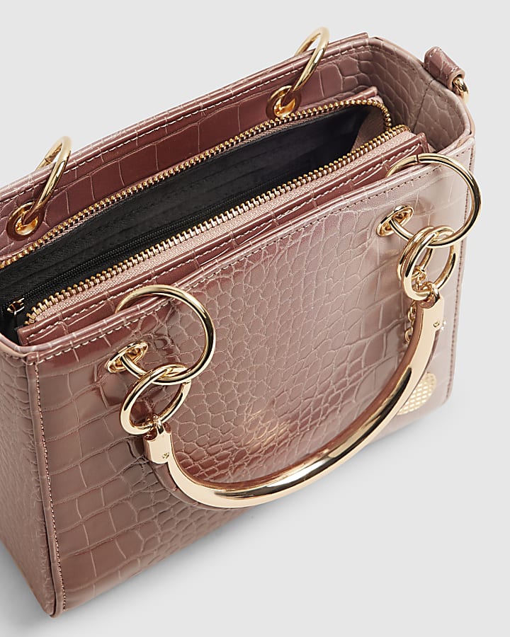 Pink Ombre Croc Tote Bag